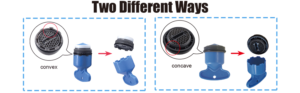 different ways to use the aerator key