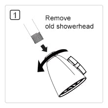 3-in-1 High Pressure Shower Head Rainfall Combo