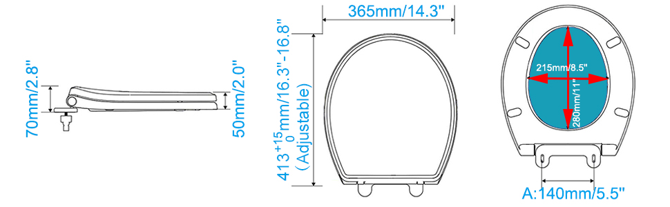 round toilet seat