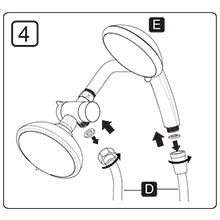 High Pressure Shower Heads with Handheld