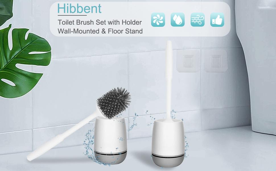 2 pack toilet brush with holder