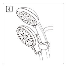 3-in-1 High Pressure Shower Head Rainfall Combo