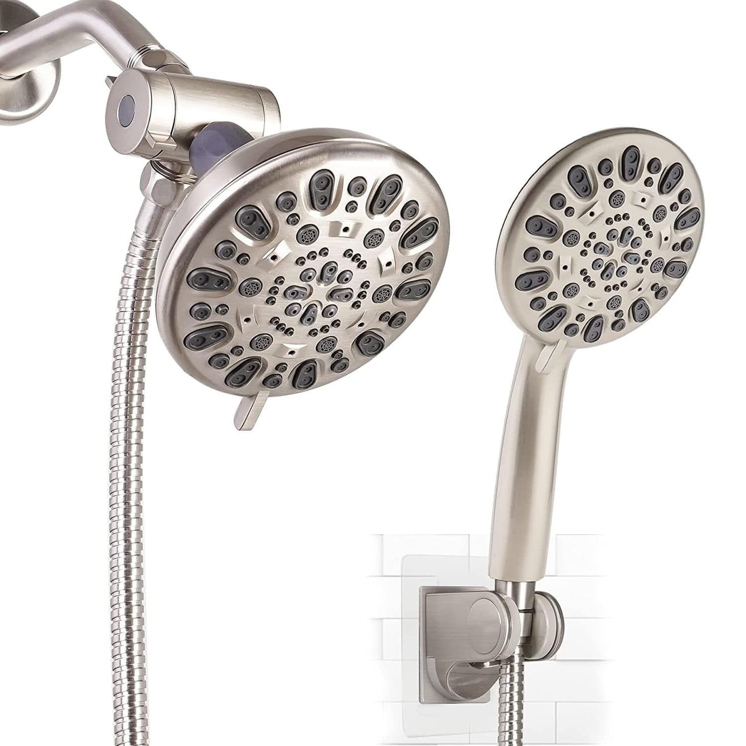 Hibbent Dual Shower Head with Hose hibbent